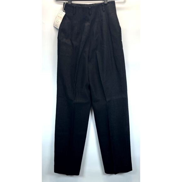 Vintage 80/90s Carlisle/Sport 100% Silk Women's 6 Black Trousers Pants Lined NWT - Picture 4 of 8